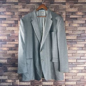 Vintage Mens Hickey Freeman Blazer Worsted Wool Silk & Cashmere blend Size 48L